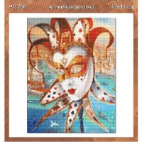 Алмазная мозаика  Венецианская маска   911204   42*55 см ПВ