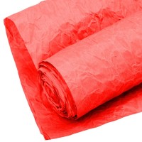 Бумага упаковочная  жатая  КРАФТ люкс Эколюкс 700 мм *5 м  красный